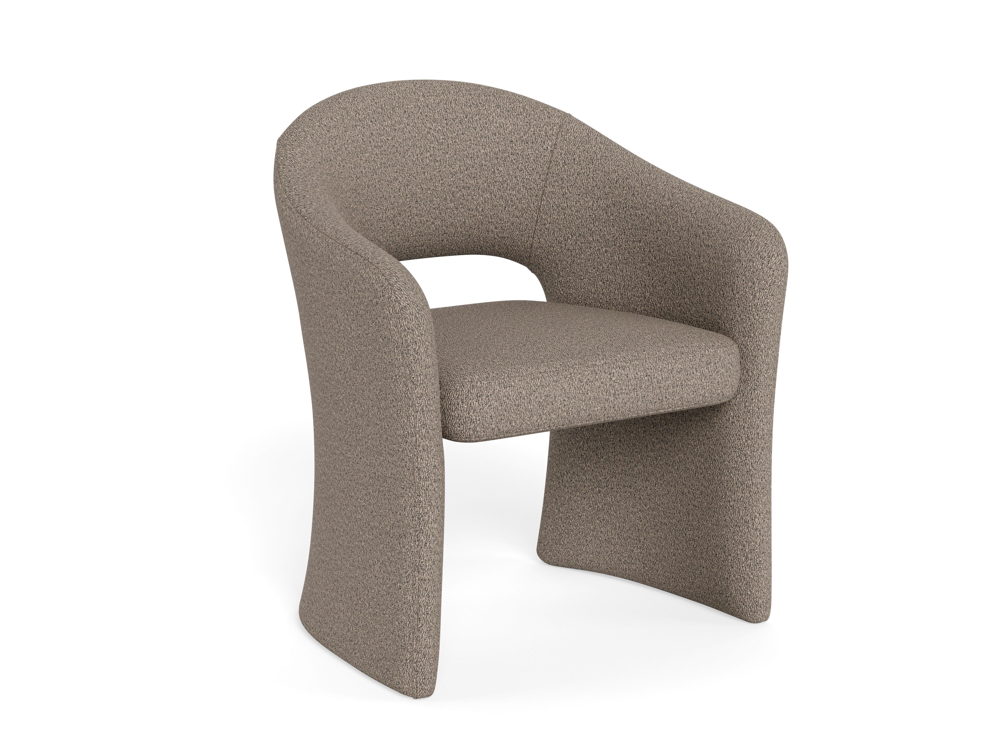 ŽIDLE S PODRUČKAMI TORI - šedohnědá, Moderní, kov/kompozitní dřevo (64,5/80/56,50cm) - MID.YOU