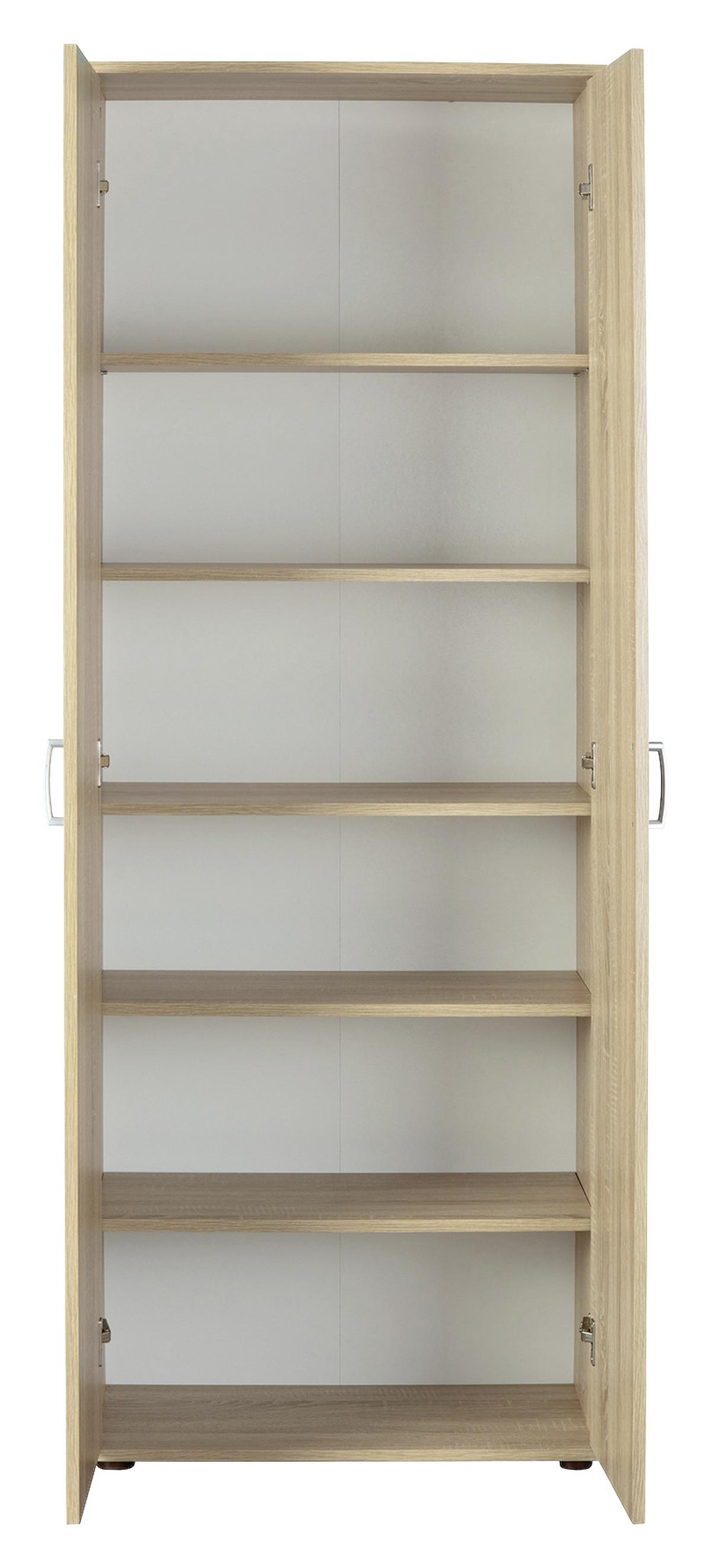 Mehrzweckschrank Gallo B: 70 Cm Sonoma Eiche - Schwarz/Sonoma Eiche, Basics, Holzwerkstoff (70/189/34cm) - MID.YOU