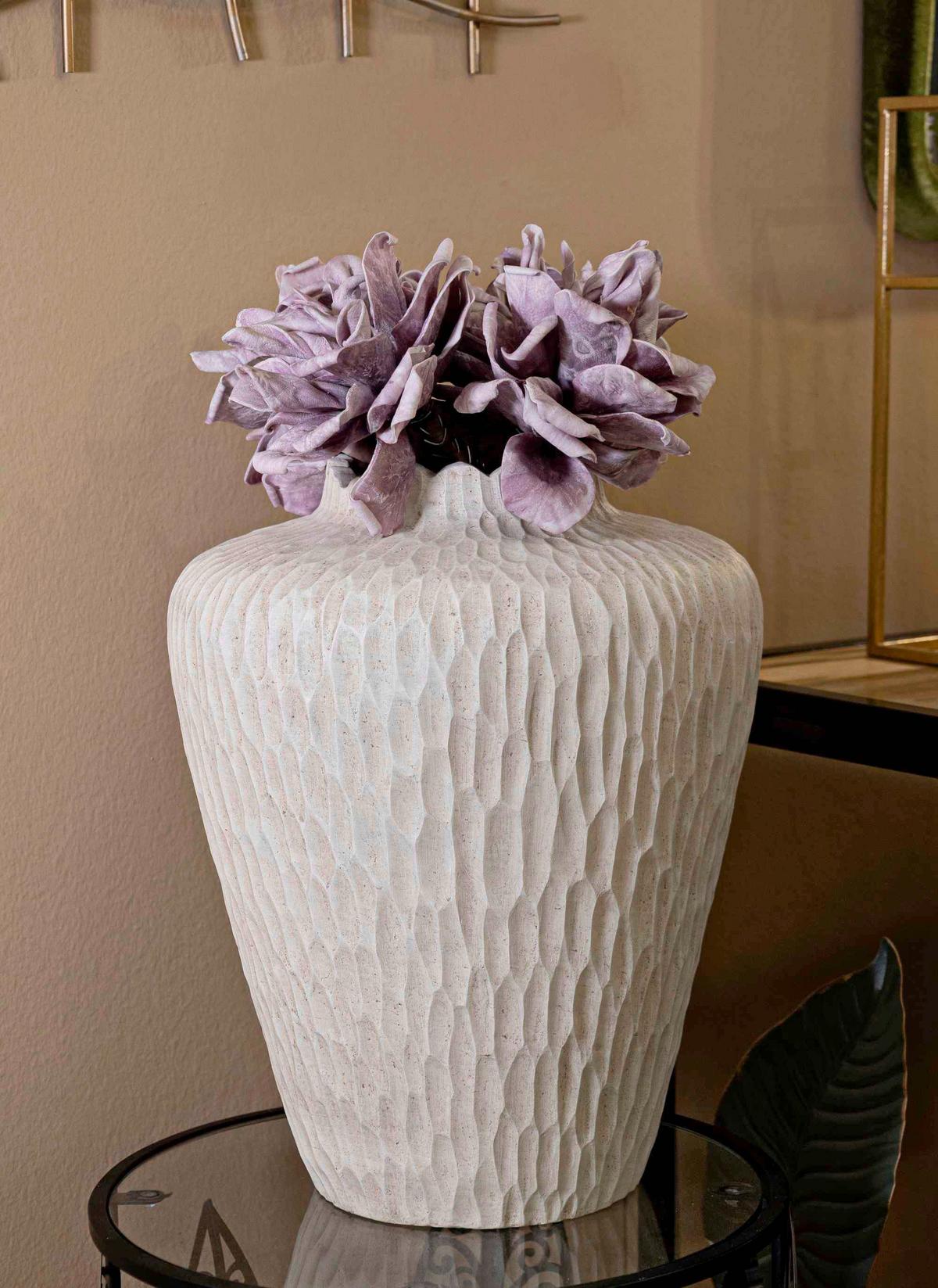Vase Shade Pot B: 32 cm - Creme, Basics, Metall (32/40/32cm)