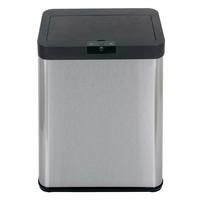 ODPADKOVÝ KOŠ ECHTWERK "SQUARE" - černá/barvy stříbra, Trend, kov/plast (40.3/25.3/57.4cm) - Echtwerk