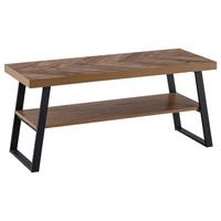 LAVICA NA TOPÁNKY WL6.977 - čierna/farba duba, Design, kov/kompozitné drevo (100/41/40cm) - MID.YOU