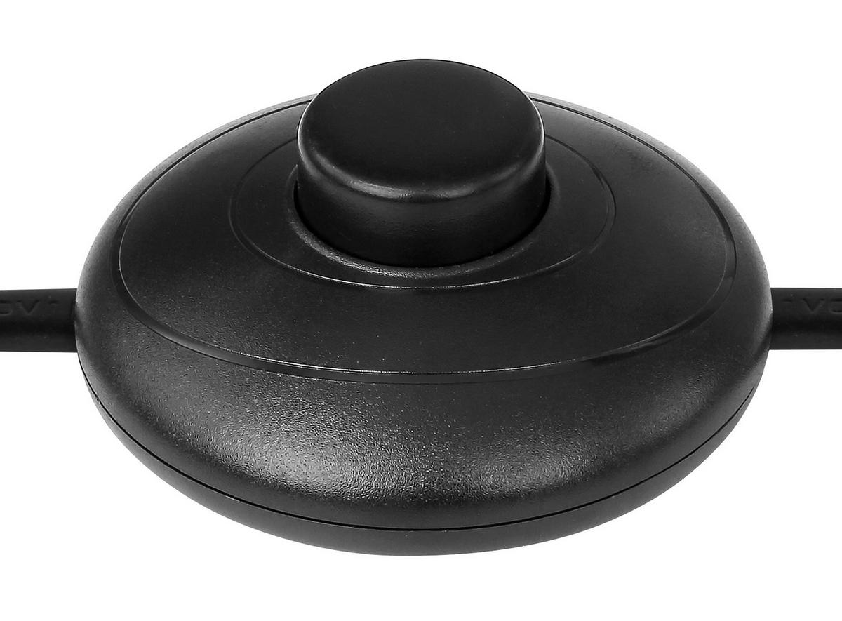 Stehlampe 24099sb Schwarz Mit Schalter - Schwarz, Basics, Metall (47,7/20/139cm) - Globo