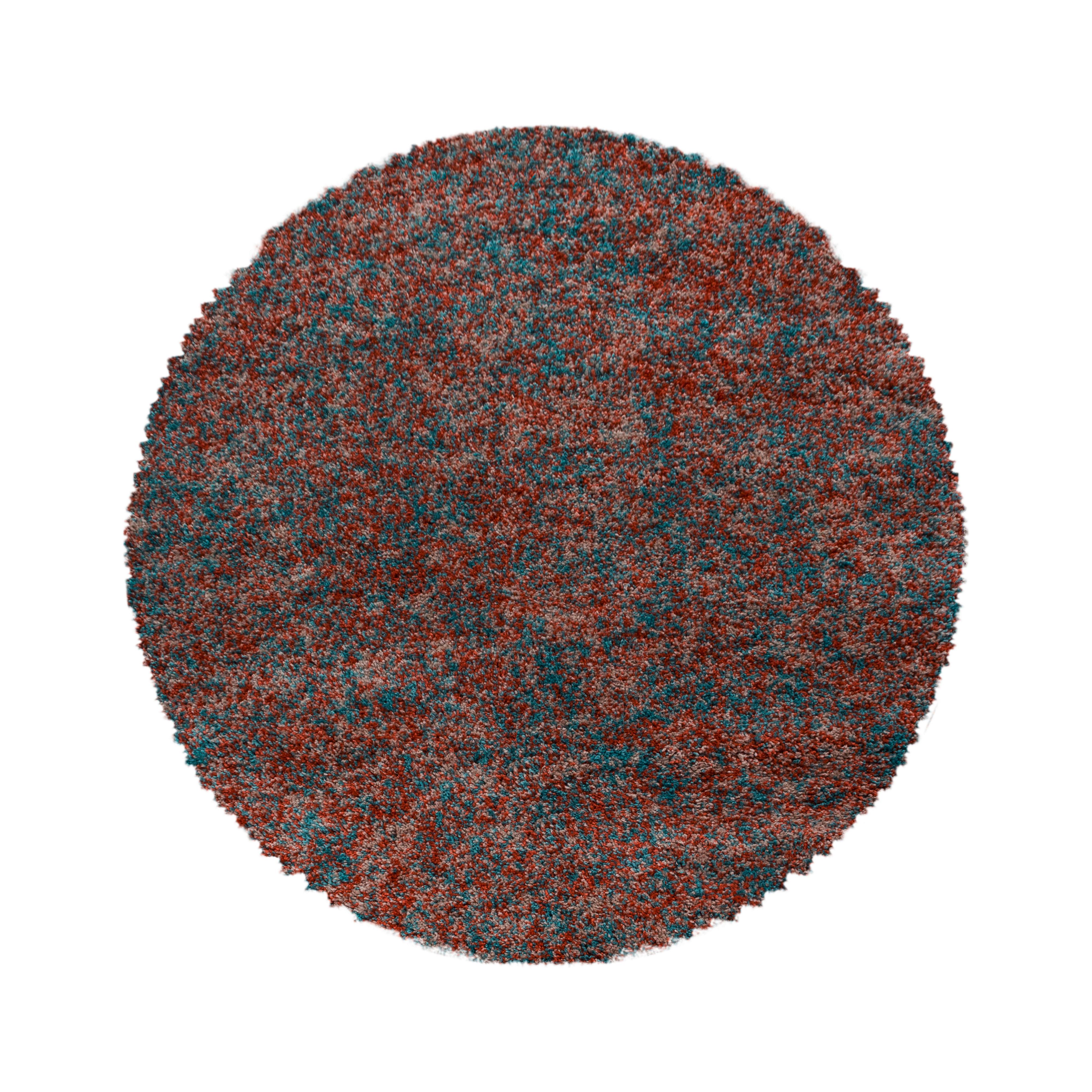 Hochflorteppich Enjoy - Terracotta, KONVENTIONELL, Textil (160/160cm) - Novel