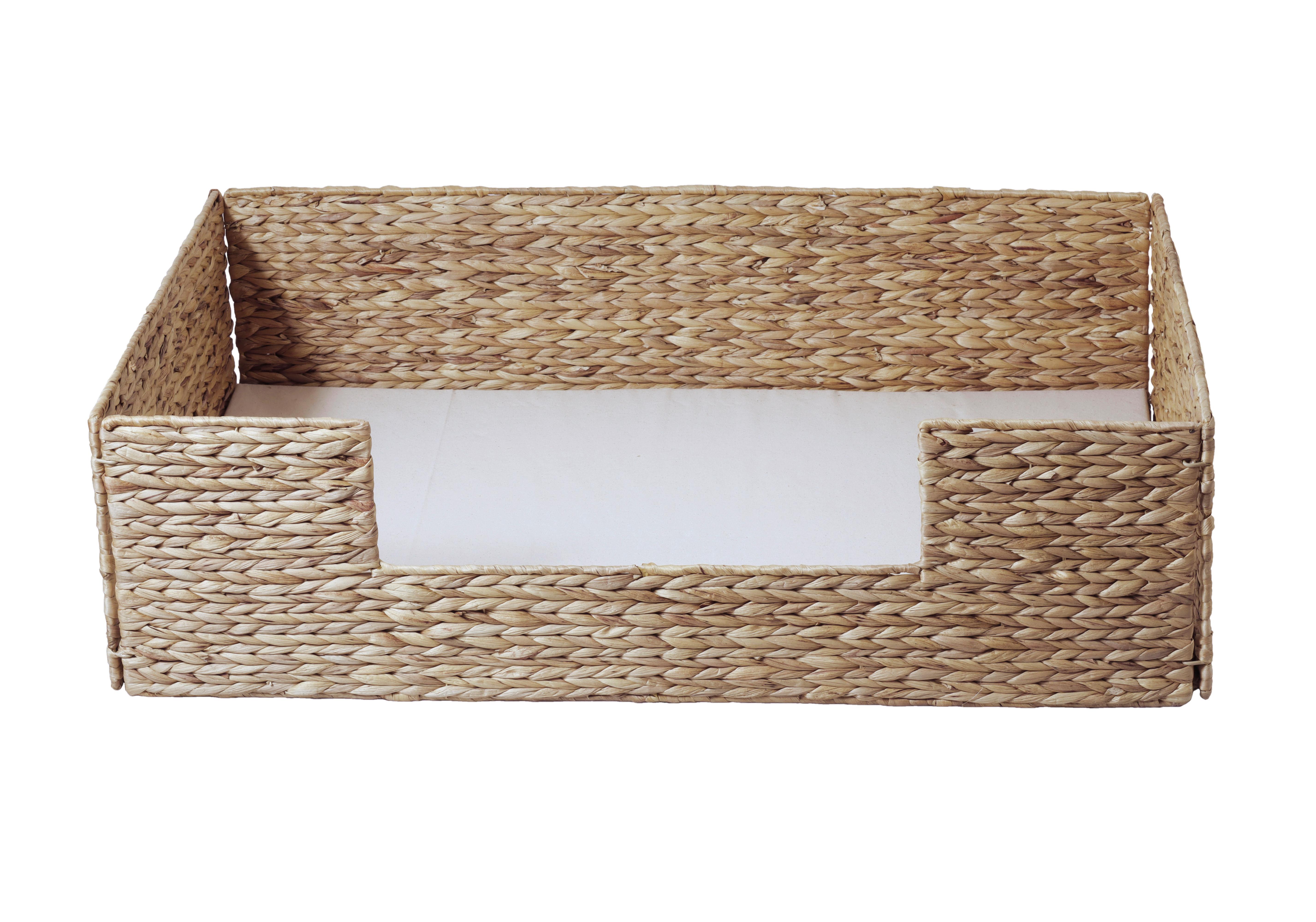 Tierkorb Naturfarben/Weiß L: 88 cm - Naturfarben/Weiß, KONVENTIONELL, Naturmaterialien (88/57/25cm)