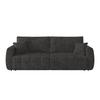 2-sitzer-sofa Bali Mit Schlaffunktion & Bettkasten - Schwarz/Graphitfarben, MODERN, Holz/Textil (245/74-90/104cm) - Luca Bessoni