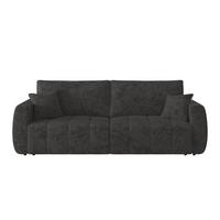 2-sitzer-sofa Bali Mit Schlaffunktion & Bettkasten - Schwarz/Graphitfarben, MODERN, Holz/Textil (245/74-90/104cm) - Luca Bessoni