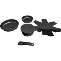 Sada hrncov SPACE - čierna, Konventionell, kov/plast (18,20,26cm) - Mömax