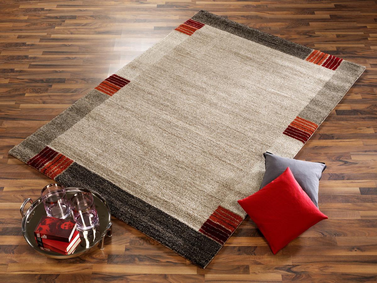 Webteppich Palazzo Lobo Dunkelbraun/Beige 120x170 cm - Dunkelbraun/Beige, KONVENTIONELL, Textil (120/170cm) - Novel