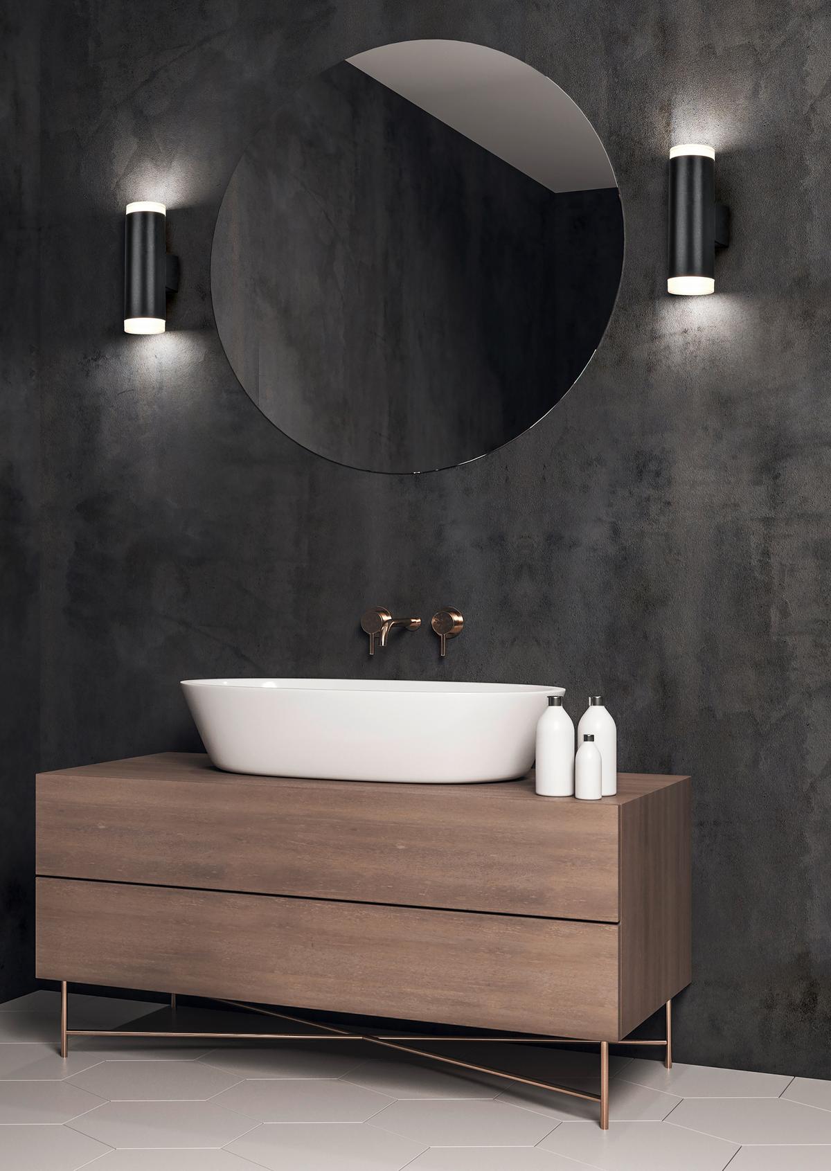 LED-Wandleuchte 283110232 - Schwarz/Weiß, Basics, Kunststoff (16,6/5,2/8cm) - Trio Leuchten