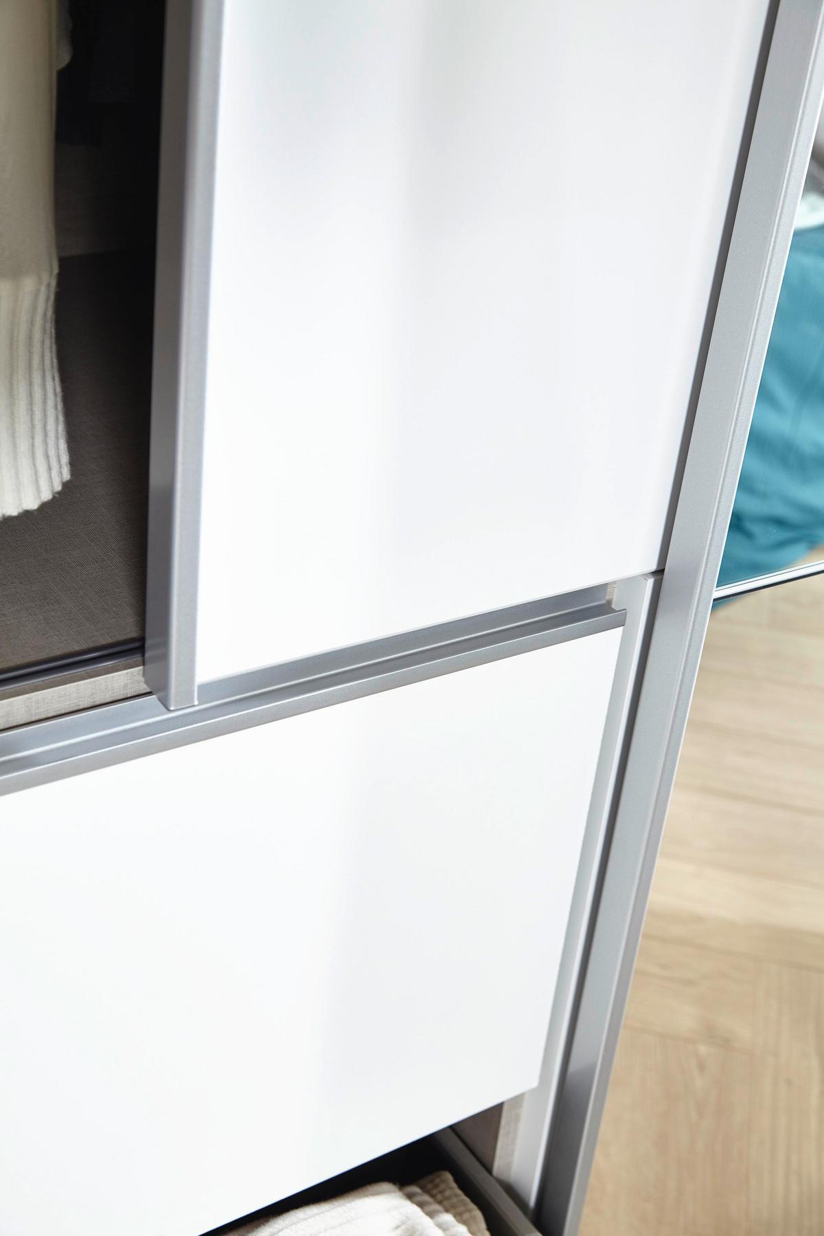 Schwebetürenschrank Stoke Weiß B: 175 Cm - Weiß, MODERN, Holzwerkstoff (175/210/59cm) - Rauch Möbel