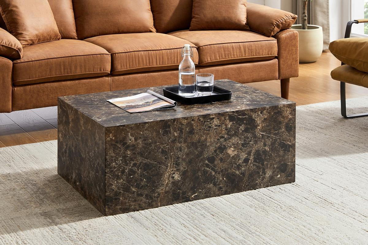 Couchtisch Braun B: 60 Cm - Braun, Design, Holzwerkstoff (90/60/35cm) - Livetastic