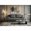 Schlafsofa Bora Dunkelgrau B: 193 cm - Chromfarben/Dunkelgrau, Design, Holzwerkstoff/Textil (193/86/85cm) - P & B