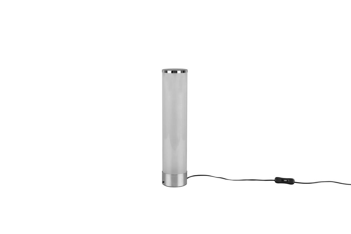 Led-tischlampe Rico Dimmbar Weiß/chromfarben Farbwechsler - Chromfarben/Weiß, Design, Kunststoff/Metall (8,3/38,00cm)