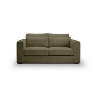 2,5-Sitzer Almera Khaki B: 200cm - Khaki/Schwarz, Basics, Holz/Textil (200/92/112cm) - MID.YOU