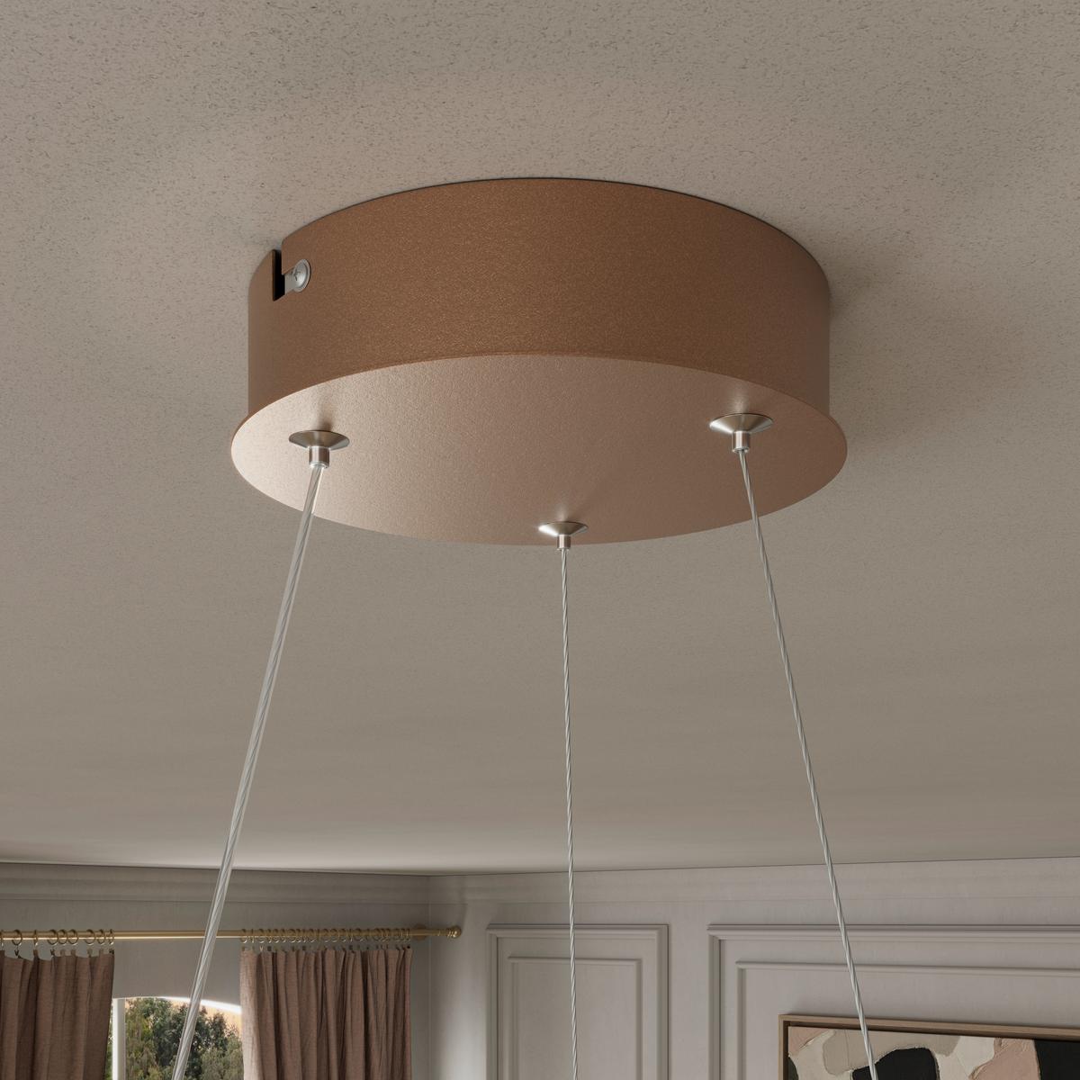 LED-HÄNGELEUCHTE JOSEFINA - Cappuccino, Kunststoff/Metall (52l) - Luca Bessoni