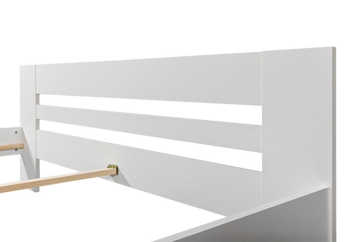 Bett Annik - Weiß, MODERN, Holzwerkstoff (180/200cm) - MID.YOU