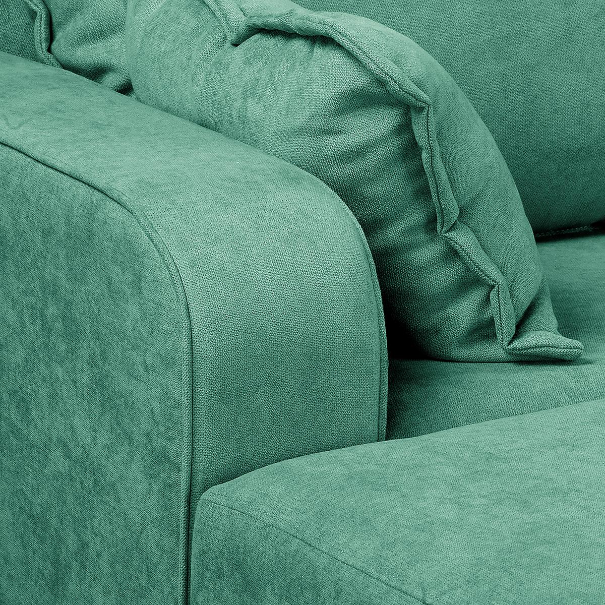 Ecksofa Beata Mintgrün S: 150x230 cm - Wengefarben/Mintgrün, Design, Textil (150/230cm) - Livetastic