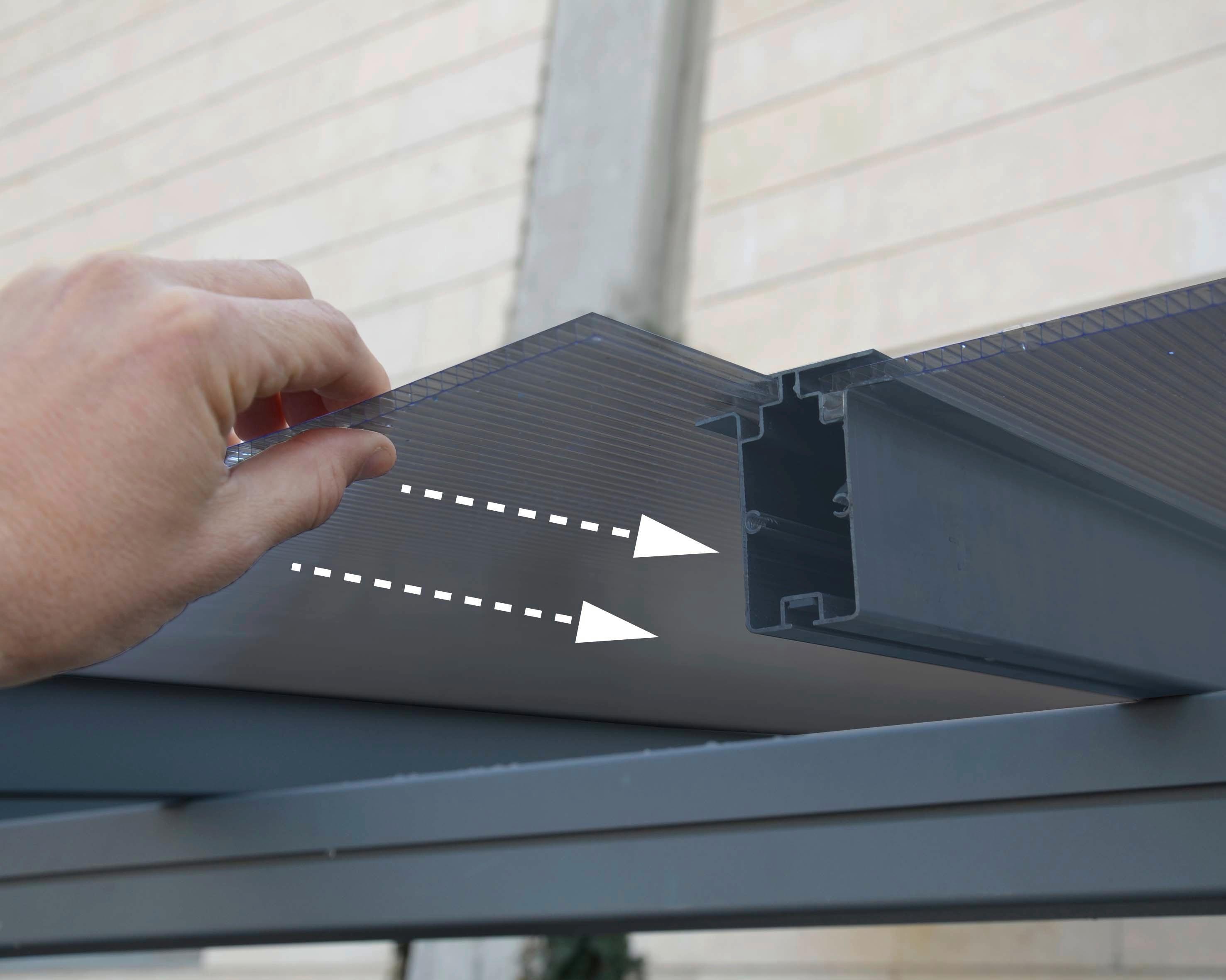 Carport mit Aluminiumgestell