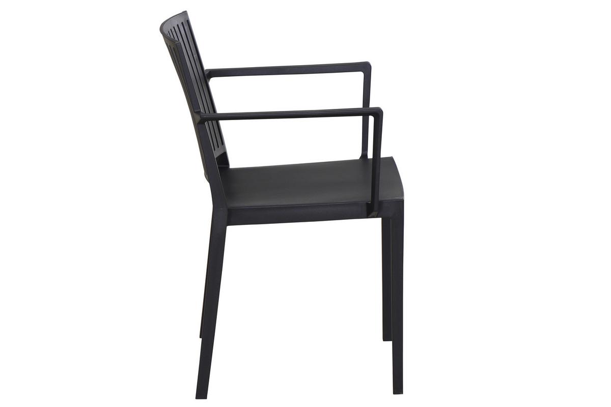 Stapelstuhl T20082 - Anthrazit, Basics, Kunststoff (57/80/56cm) - Siena Garden