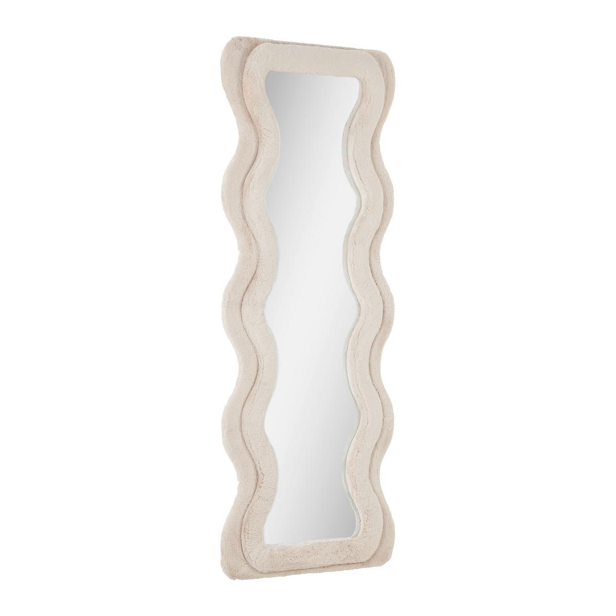 Zrkadlo SUKI béžová - taupe, Romantik / Landhaus, kompozitné drevo/textil (60/160/4cm) - Premium Living