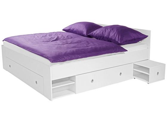 Ágykeret Azurro 160 - fehér, modern, faanyagok (204/75/165cm) Ágykeret Azurro 160 - fehér, modern, faanyagok (204/75/165cm)