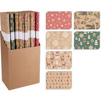 Karácsonyi Csomagolópapír Kb. 70/200cm - többszínű, Basics, papír (70/200cm)