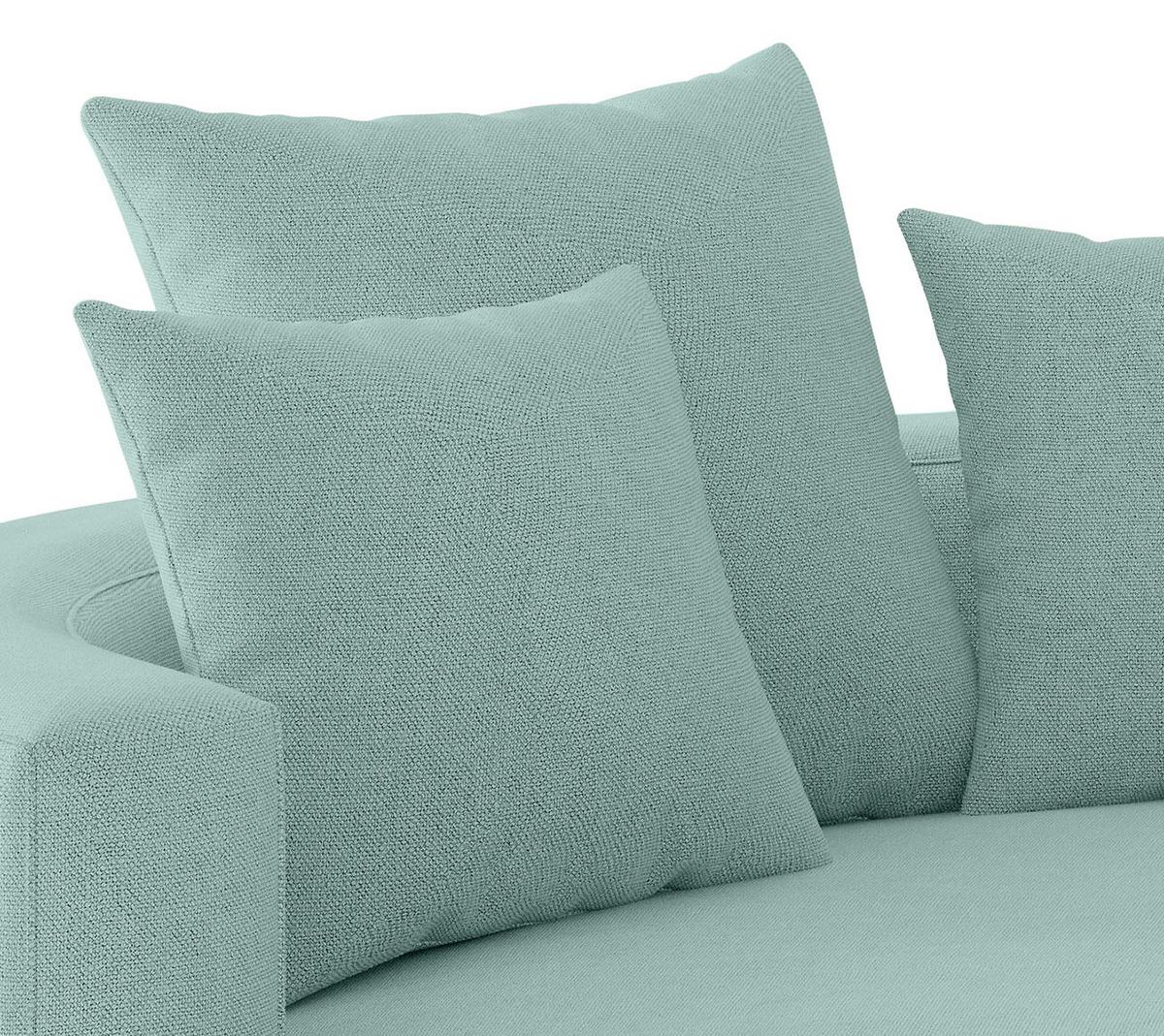 Bigsofa Natalia Türkis S: 150x283 Cm - Türkis/Schwarz, Design, Textil (150/283cm) - Livetastic