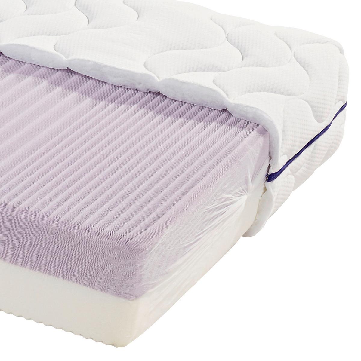 Komfortschaummatratze Ergo Duo 180x200cm Mittelfest - Weiß, Textil (180/200cm) - Primatex