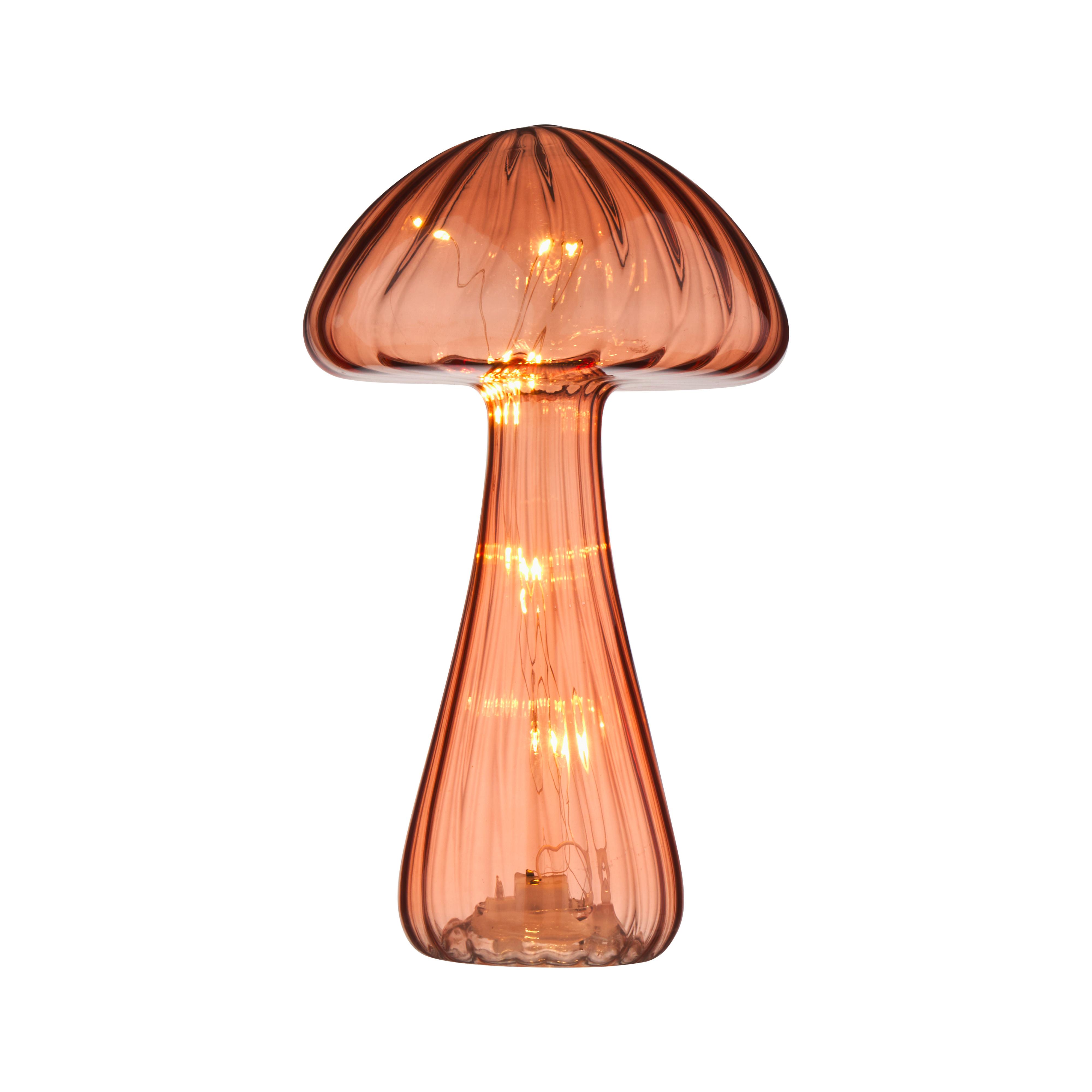 Dekorační hříb GUMBA - oranžová, Konvenční, plast/sklo (12,5/22cm) - Mömax