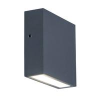 Außenleuchte Gemini 9,2 W Aluminiumguss Wandmontage - Anthrazit, Basics, Metall (11/11/3,8cm)