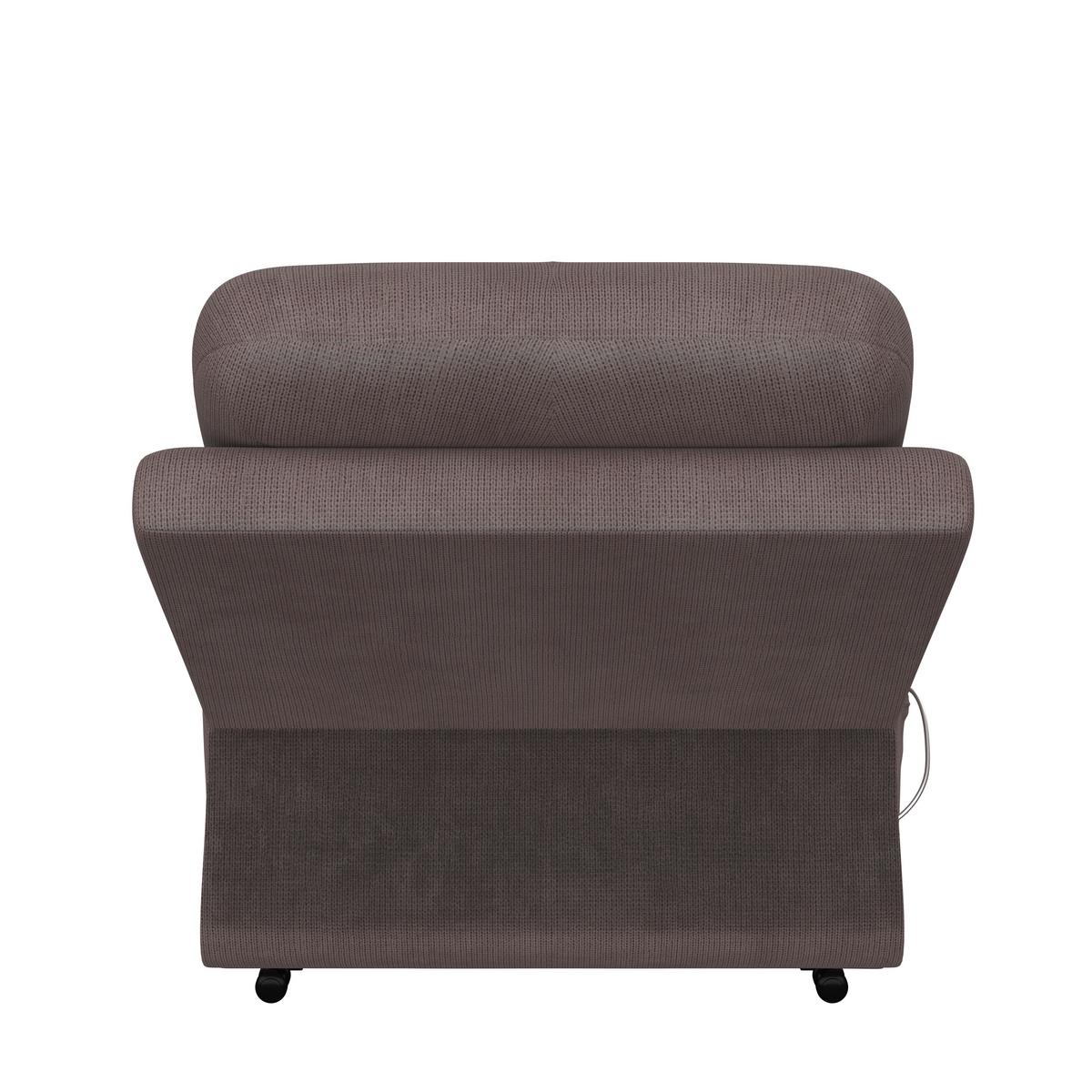 Relaxsessel Mario Webstoff braun, B: 89 cm - Schwarz/Braun, MODERN, Textil/Metall (89/107/94cm) - James Wood