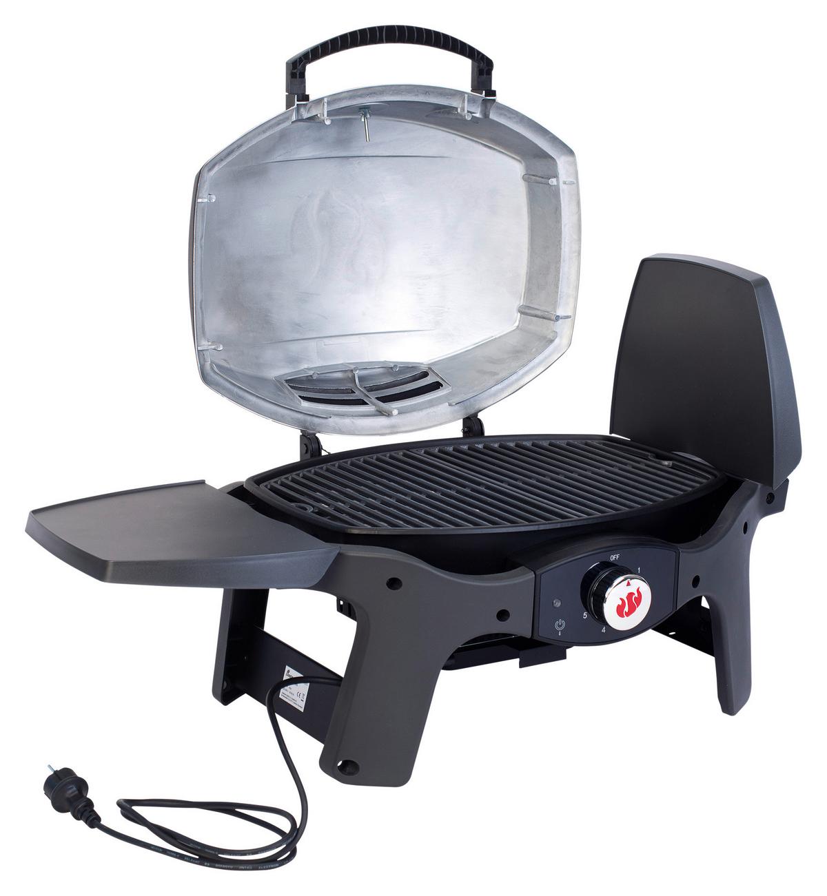 Elektrogrill Pantera - Schwarz, Basics, Kunststoff/Metall (101/52/46,5cm)