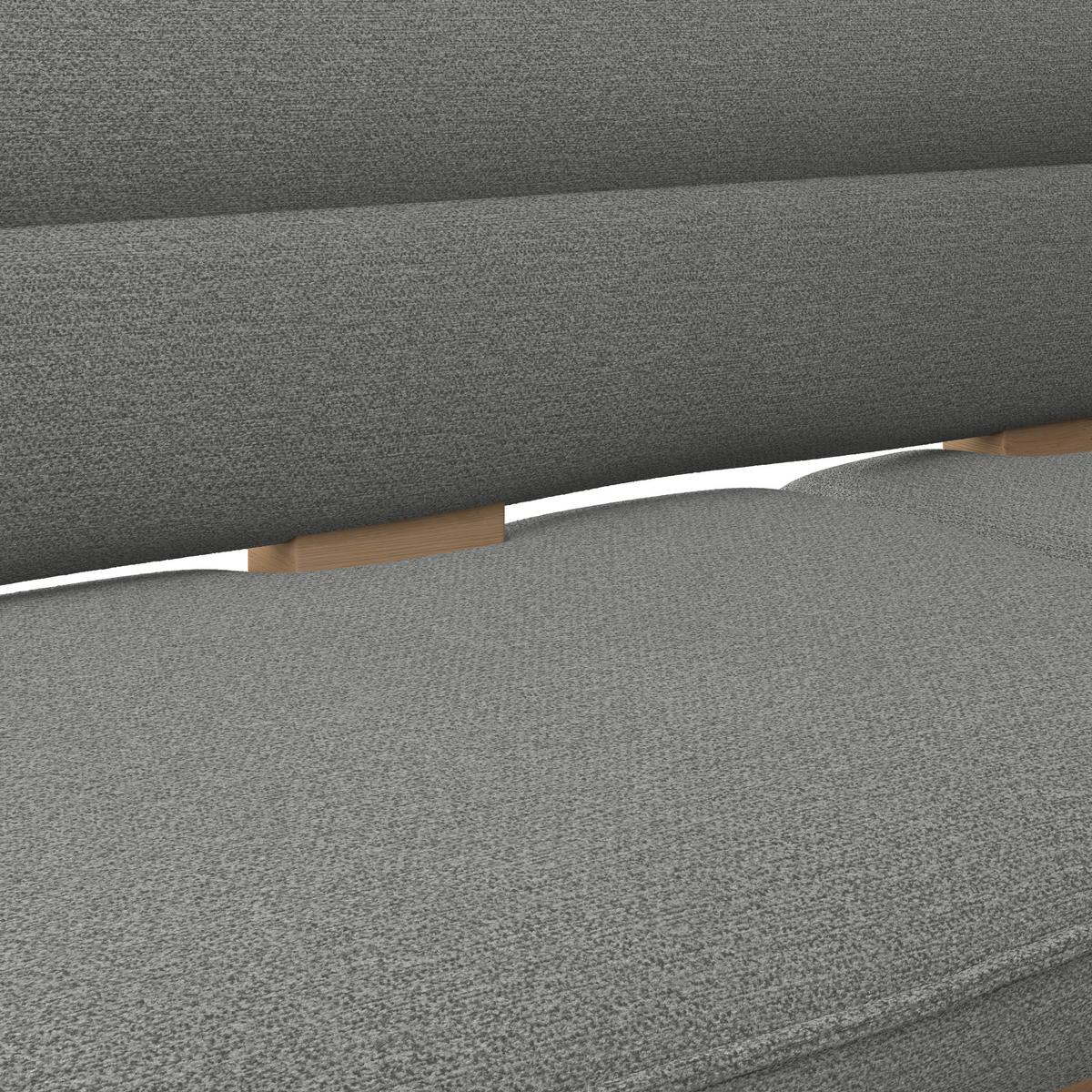 Eckbank Beluna Ii Webstoff Grau, B: 212cm - Eichefarben/Grau, KONVENTIONELL, Holz/Textil (212/170cm) - James Wood