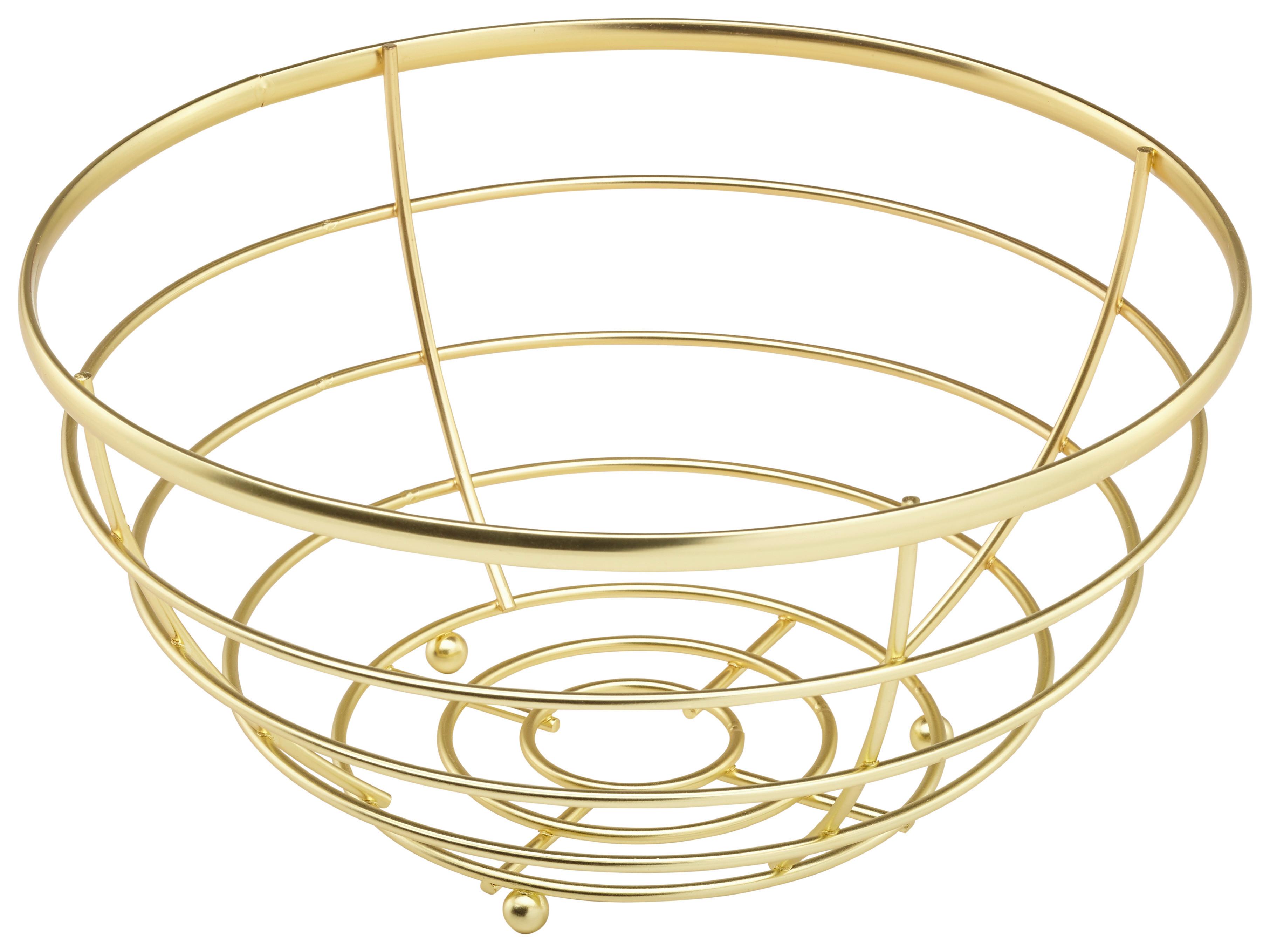 MISA NA OVOCIE SERDY - zlatá, kov (25/12,7cm) - Mömax