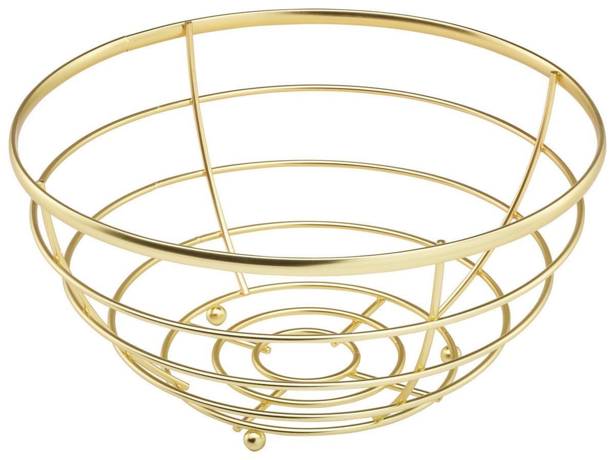 MÍSA NA OVOCE SERDY - barvy zlata, kov (25/12,7cm) - Mömax