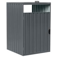 Mülltonnenbox A093.010.10 - Anthrazit, KONVENTIONELL, Metall (80/80/122cm) - Ambia Garden