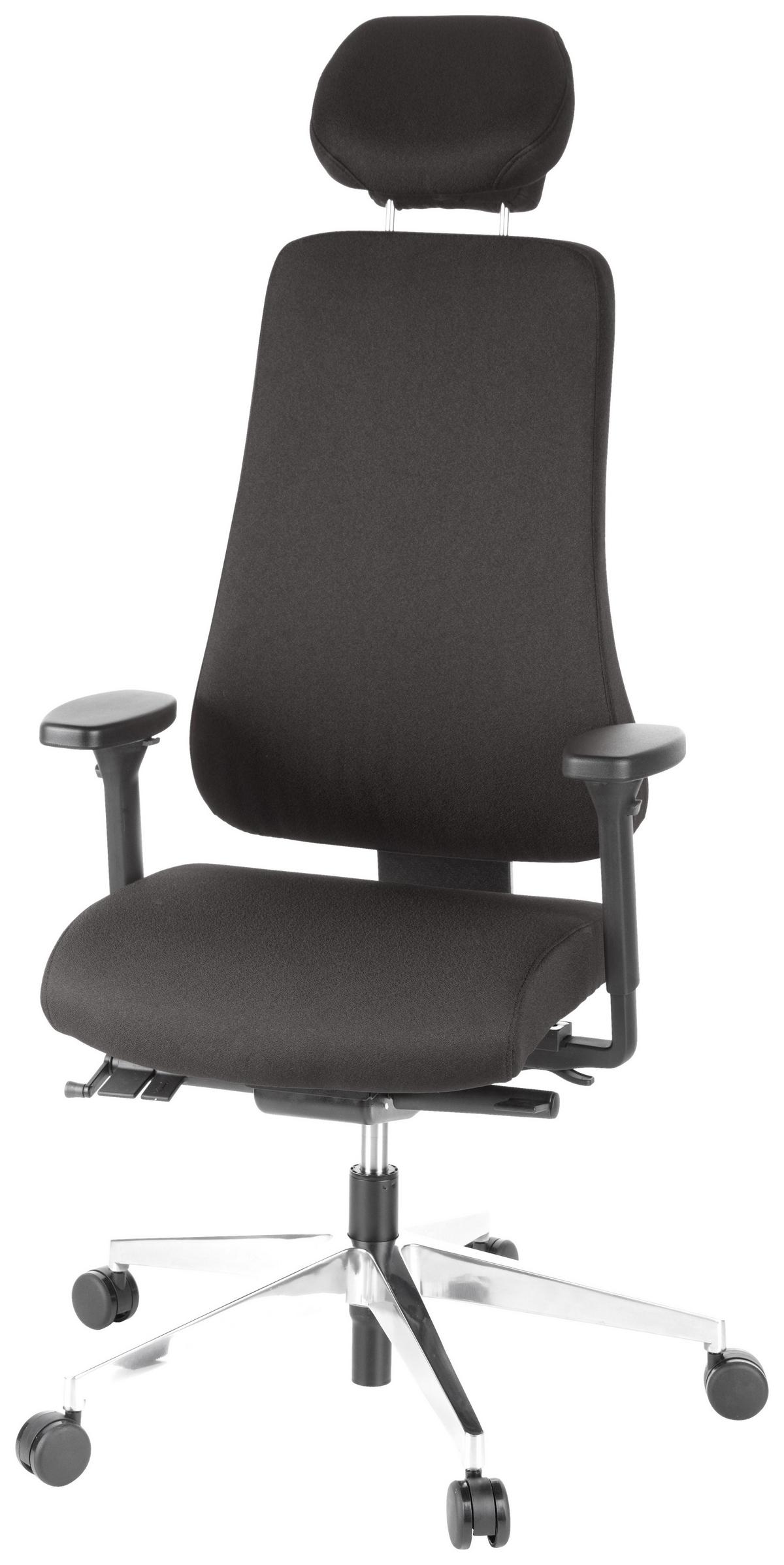 Drehstuhl Pro-Tec 400 Schwarz - Schwarz, MODERN, Kunststoff/Textil (70/148/65cm) - MID.YOU