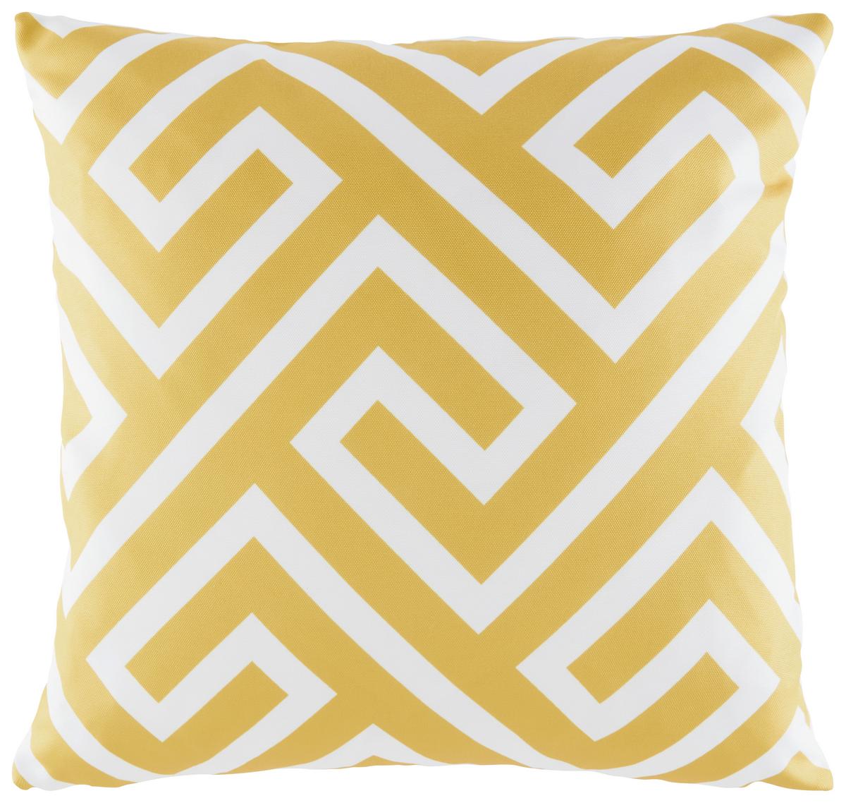 Loungekissen Rückenkissen Ibiza 45x45 cm Honig, Waschbar - Honig, MODERN, Textil (45/45cm) - Luca Bessoni