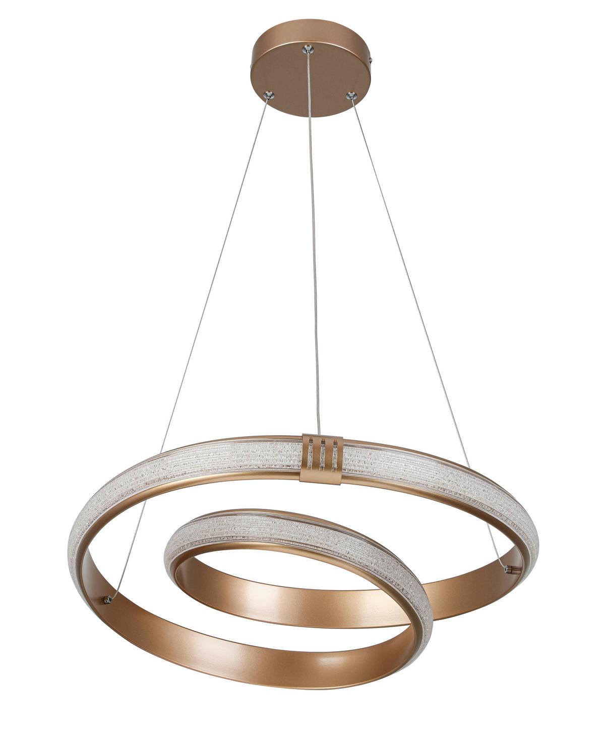 LED-Hängeleuchte Ceylan - Cappuccino, Basics, Kunststoff/Metall (50/120cm) - Luca Bessoni