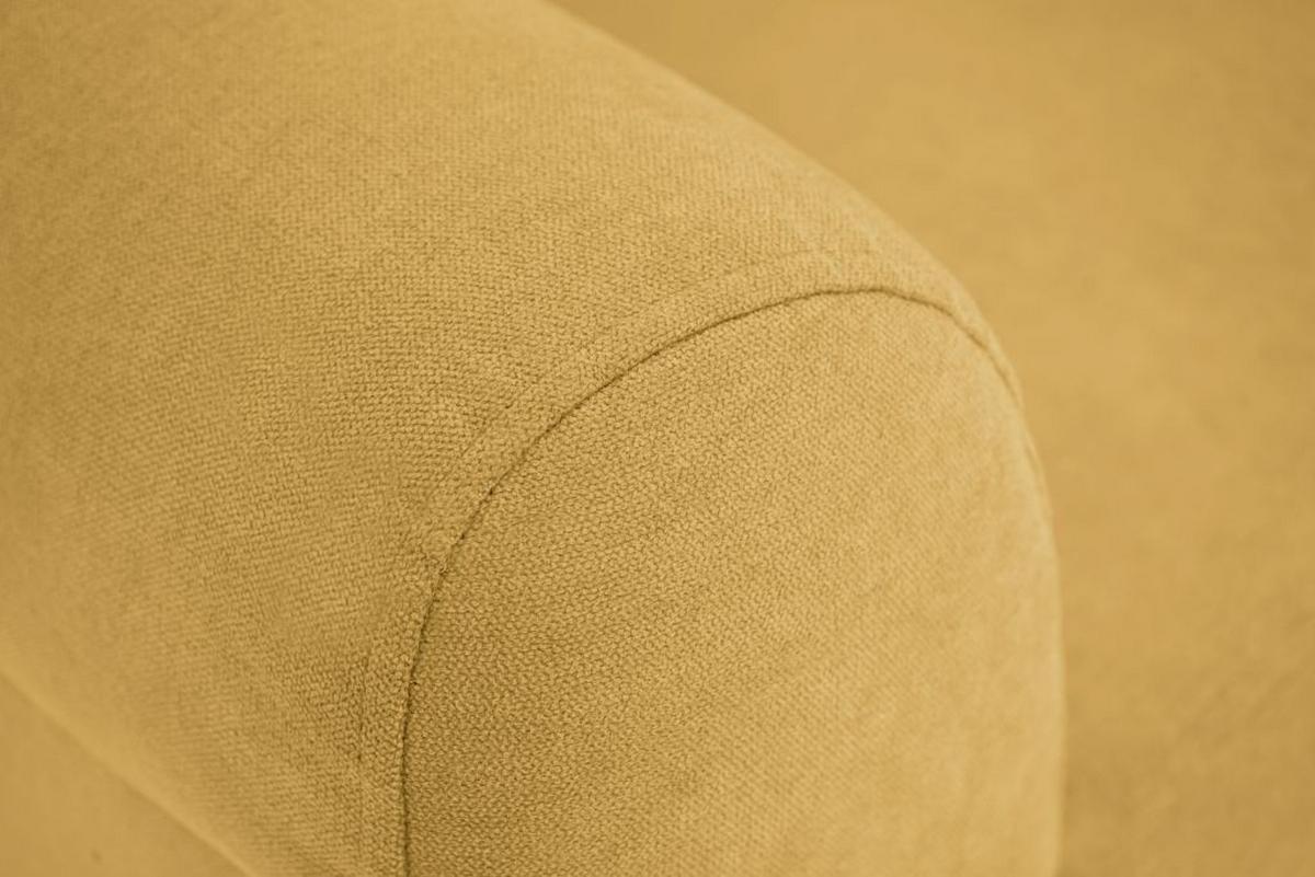 Křeslo ušák CHANDLER, tmavě žlutá - tmavě žlutá/hnědá, Design, dřevo/kompozitní dřevo (95/109/97cm) - Ondega