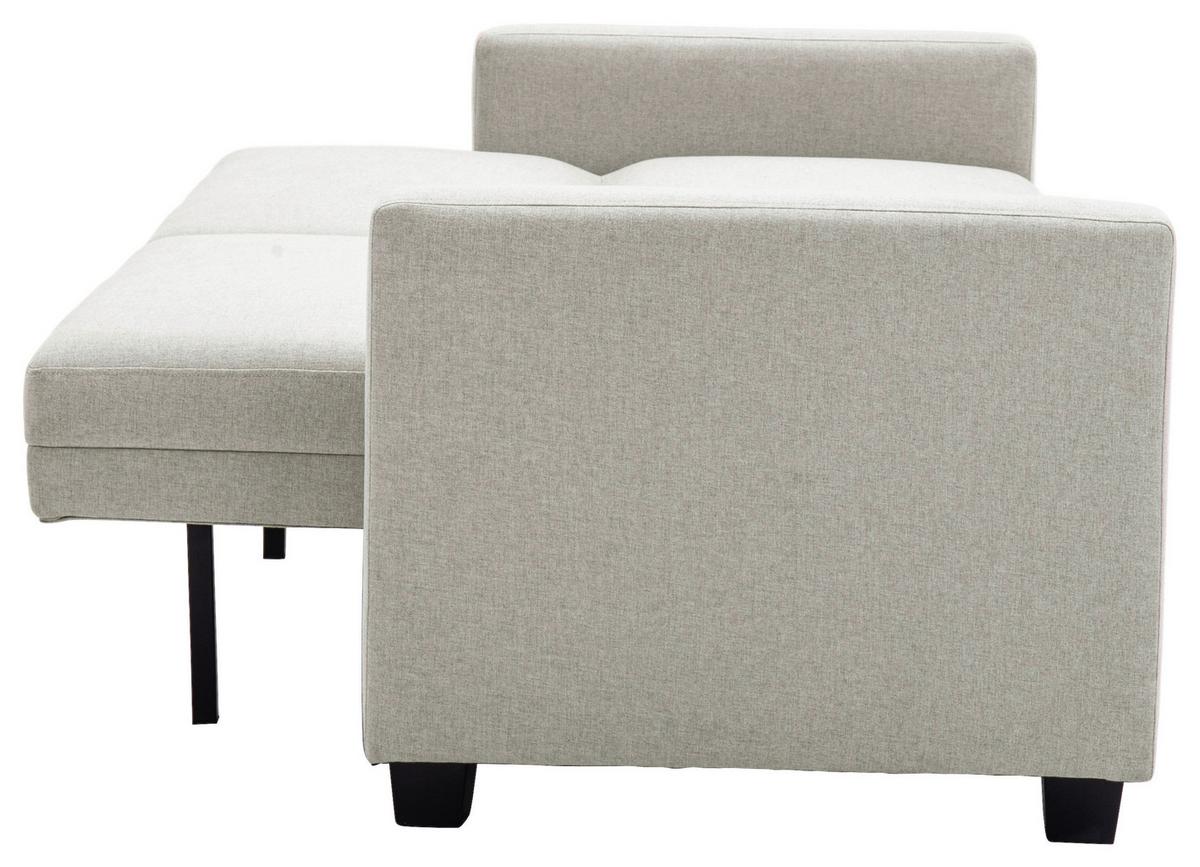 Schlafsofa Kipu Weiß B: 192 cm - Creme/Schwarz, Basics, Textil (192/76/85cm) - P & B