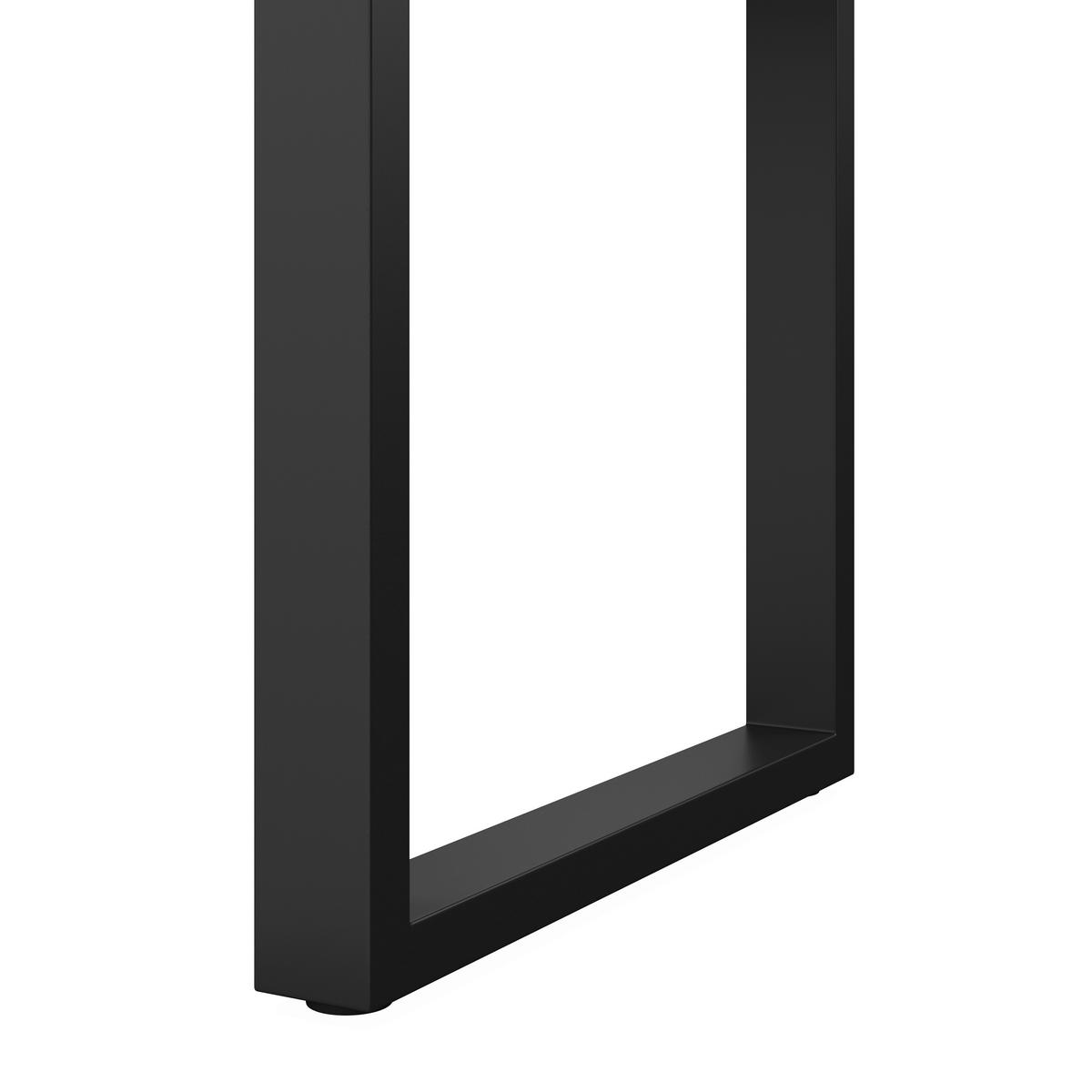 Jedálenský stôl Filo, š: 160 cm - čierna/farba akácie, Modern, kov/drevo (160/90/76cm) - Bessagi Home