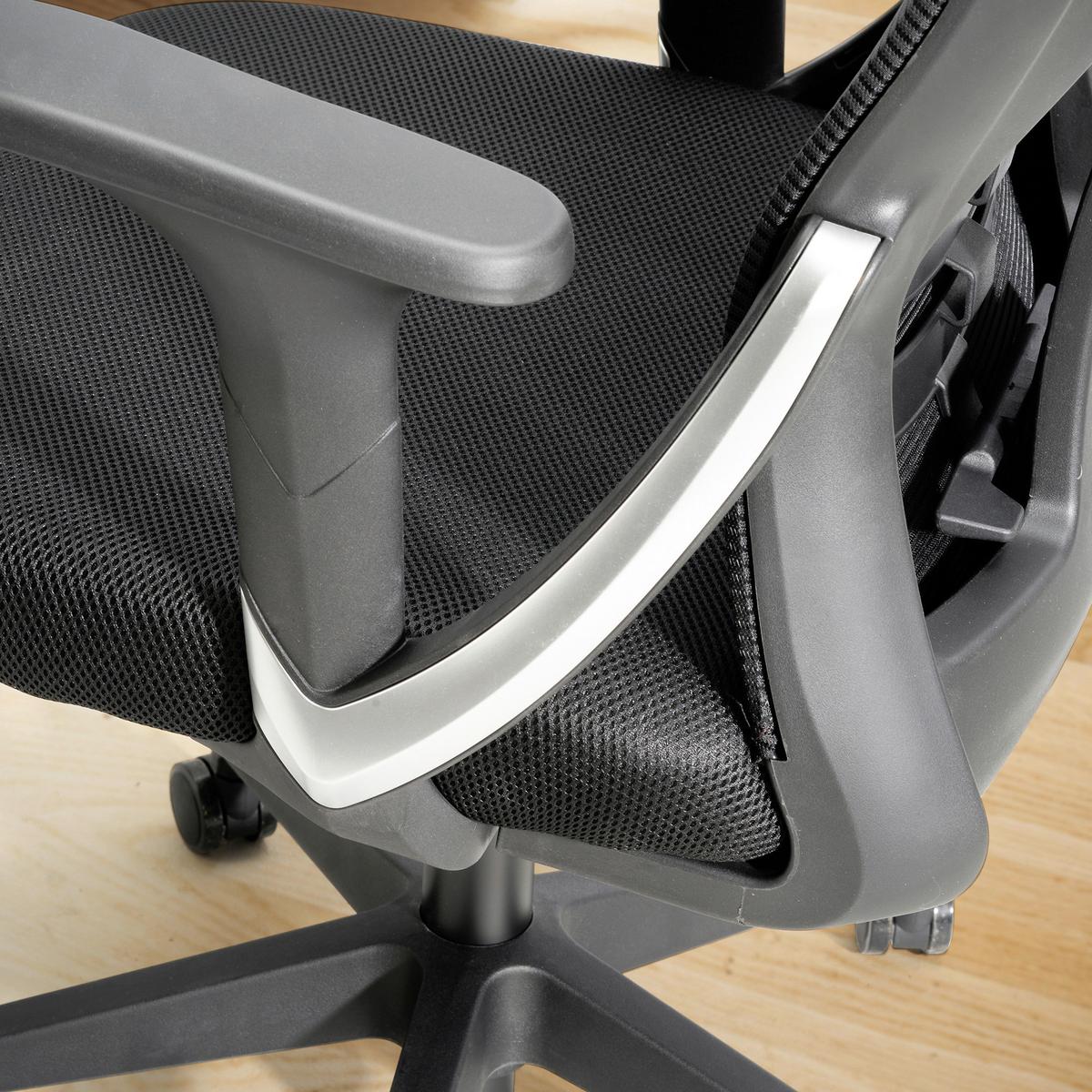 Drehstuhl Schwarz B: 65 cm - Schwarz, Design, Kunststoff/Textil (65/104/65cm) - MID.YOU
