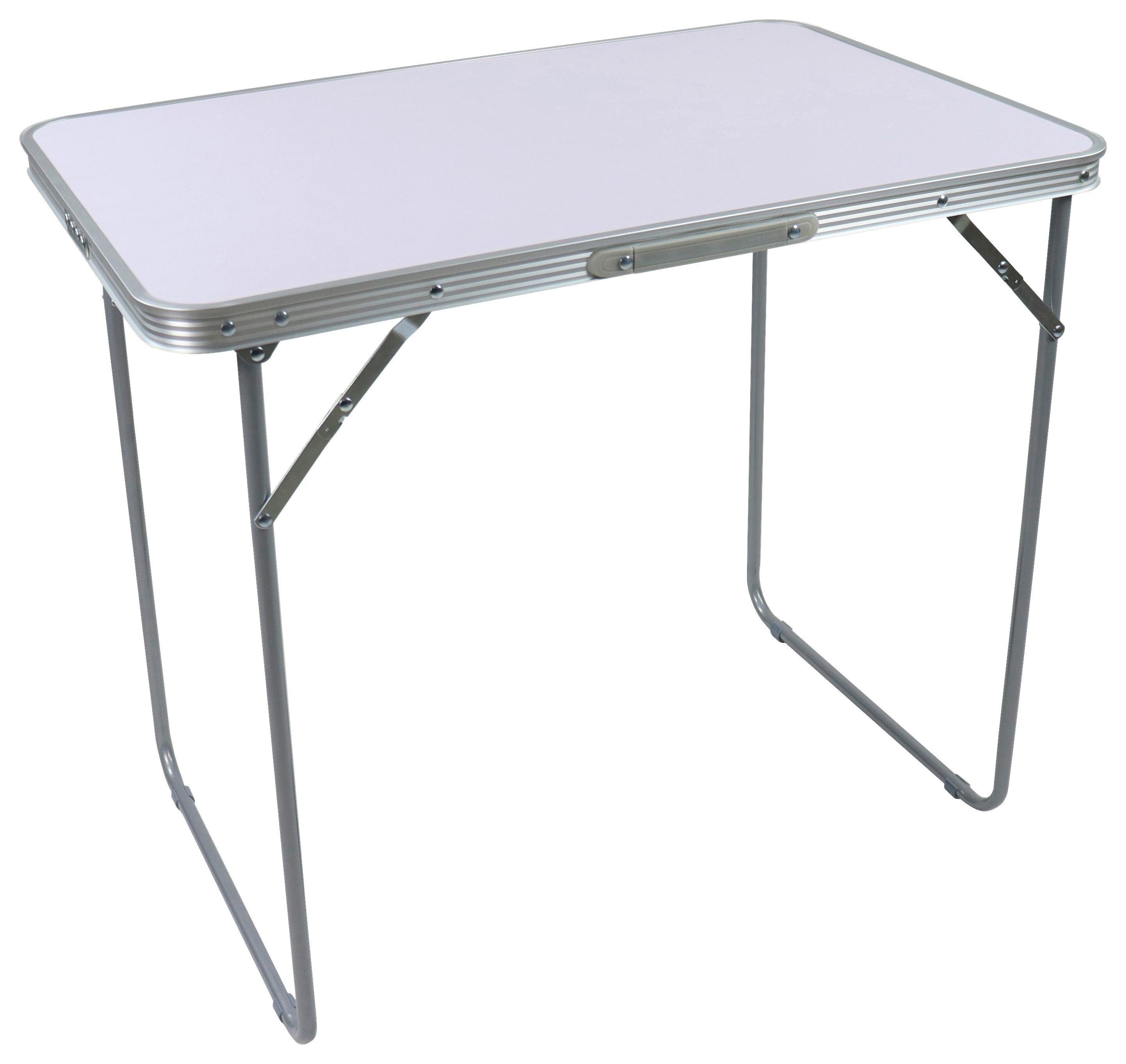 Campingtisch Galdas M Weiß B: 53 cm - Weiß, MODERN, Holzwerkstoff/Kunststoff (80/53/70cm) - Ambia Garden