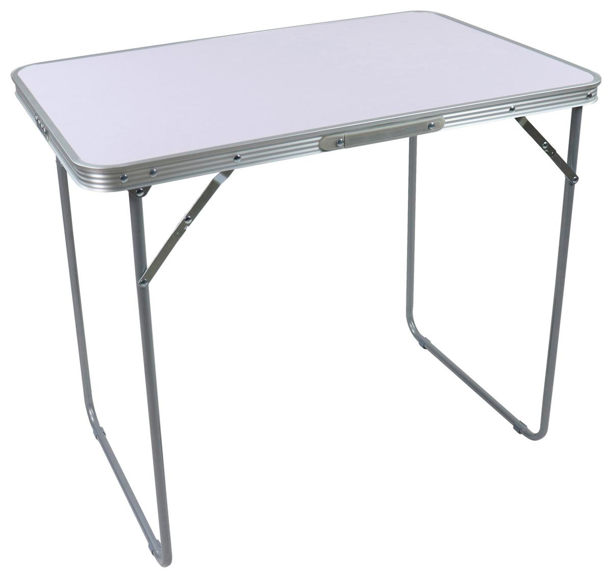 Campingtisch Galdas M Weiß B: 53 cm - Weiß, MODERN, Holzwerkstoff/Kunststoff (80/53/70cm) - Ambia Garden