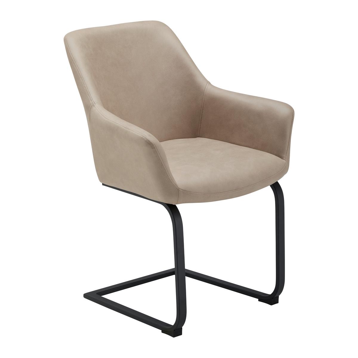 Židle PRIA koňaková - černá/koňaková, Moderní, kov/dřevo (61/85/62cm) - Bessagi Home