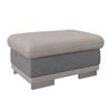 Hocker Seaside - Chromfarben/Hellgrau, KONVENTIONELL, Textil (97/47/67cm) - MID.YOU