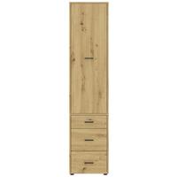 Kleiderschrank Kivo Eiche Artisan Dekor, B: 45 Cm - Eiche Artisan, Basics, Holzwerkstoff (45/199,6/52,1cm)