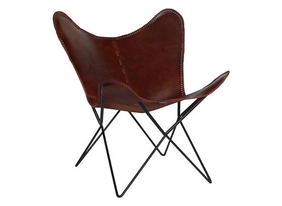 Kancelárska Stolička Albert - hnedá/čierna, Trend, kov/koža (53/88/60cm) Kancelárska Stolička Albert - hnedá/čierna, Trend, kov/koža (53/88/60cm)