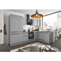 Eckküche Denver Grau/Eiche Dekor 310x175 cm - Eichefarben/Grau, Design, Holzwerkstoff (310/175cm) - MID.YOU